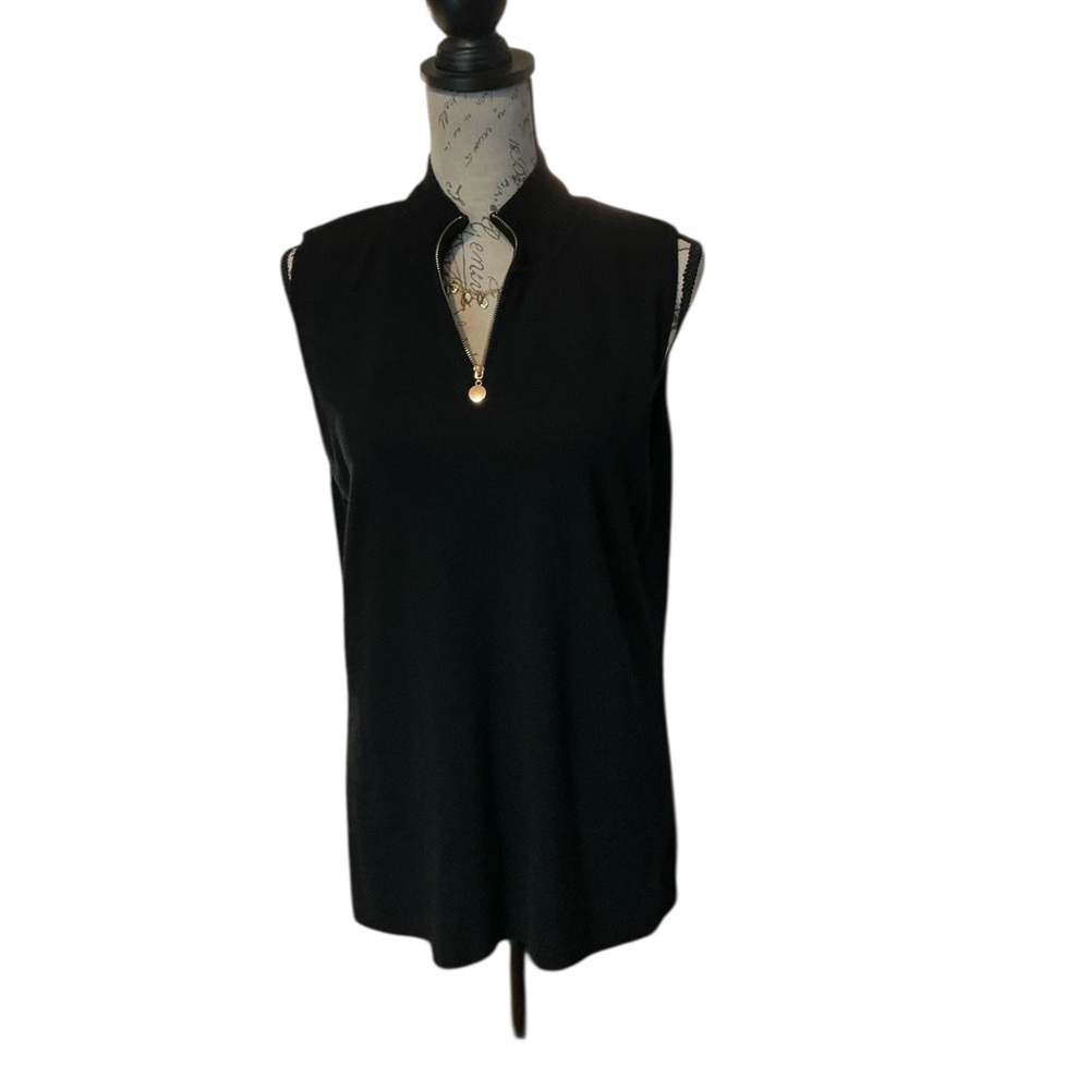 Premise Black Keyhole Sleeveless Top